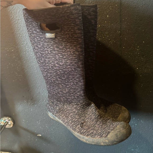 Women’s Bogs Summit Buffalo Knit Waterproof Rain Boots - Picture 1 of 10